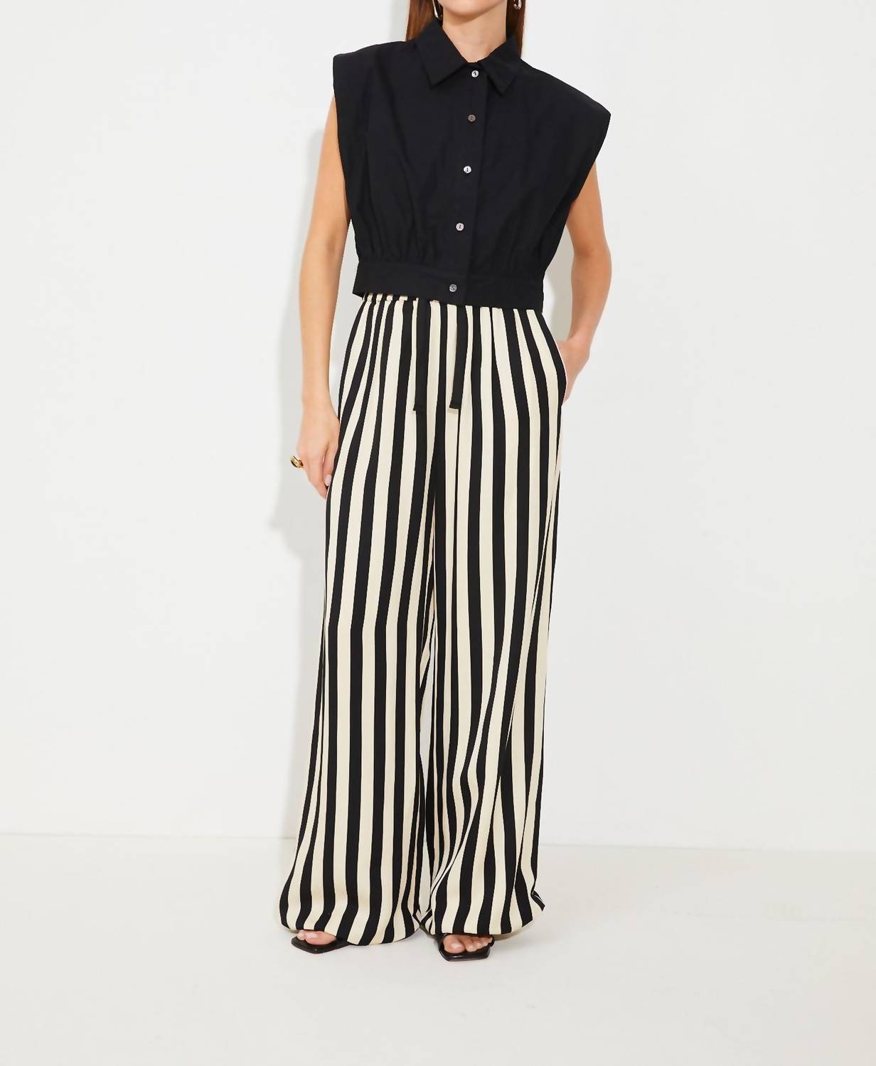Suncoo - Woven Jerry Pant - black - clothing - pants