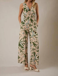 Sunday Edition - Abstract Sleeveless Jumpsuit