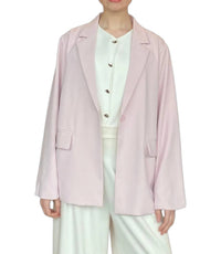 Sunday Edition - Blushing Single-breasted Blazer