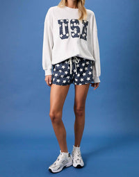 Sunday Edition - Liberty Star Drawstring Shorts