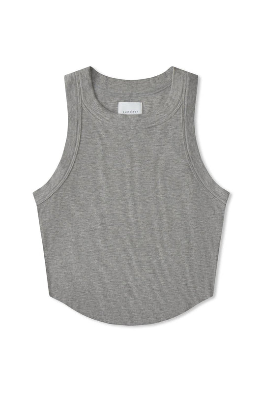 Sundays - Annika Tank Top - clothing - cotton - blend - grey