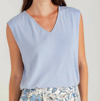 Sundays - Karli Sleeveless V-neck Tee