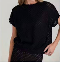 Sundays - Lace Jense Short Sleeve Top
