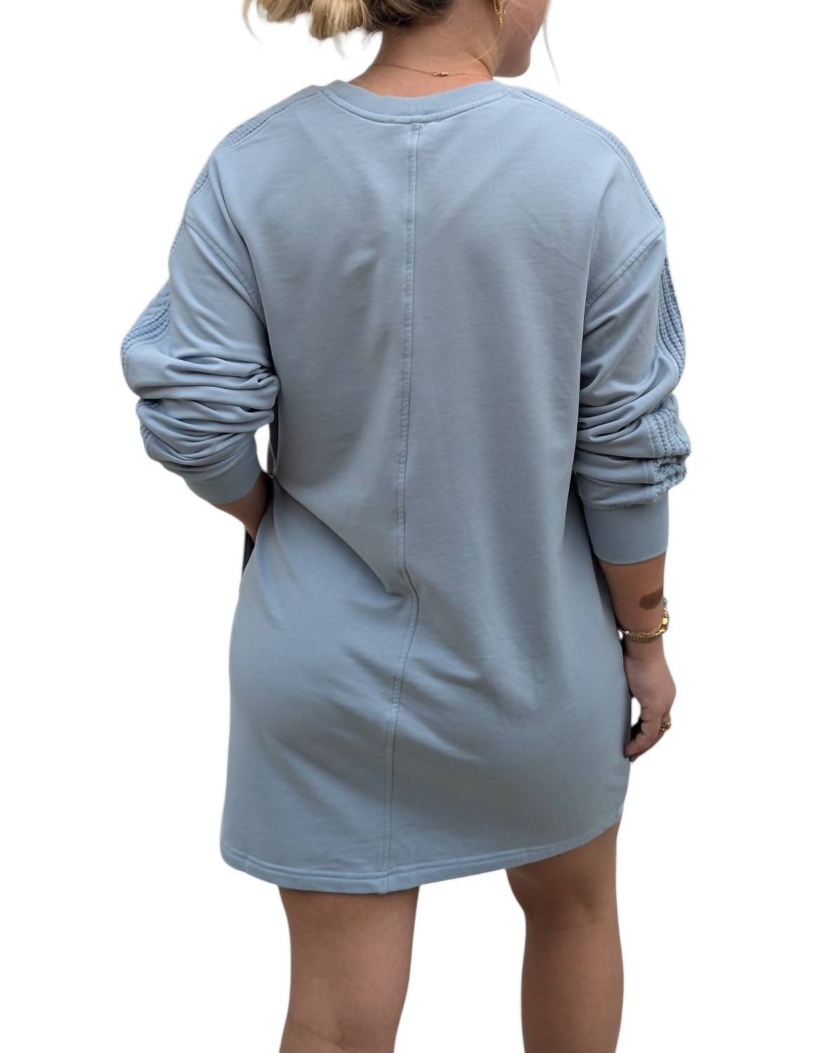 Sundays - Rosemary Mini Dress - blue - clothing - cotton - blend