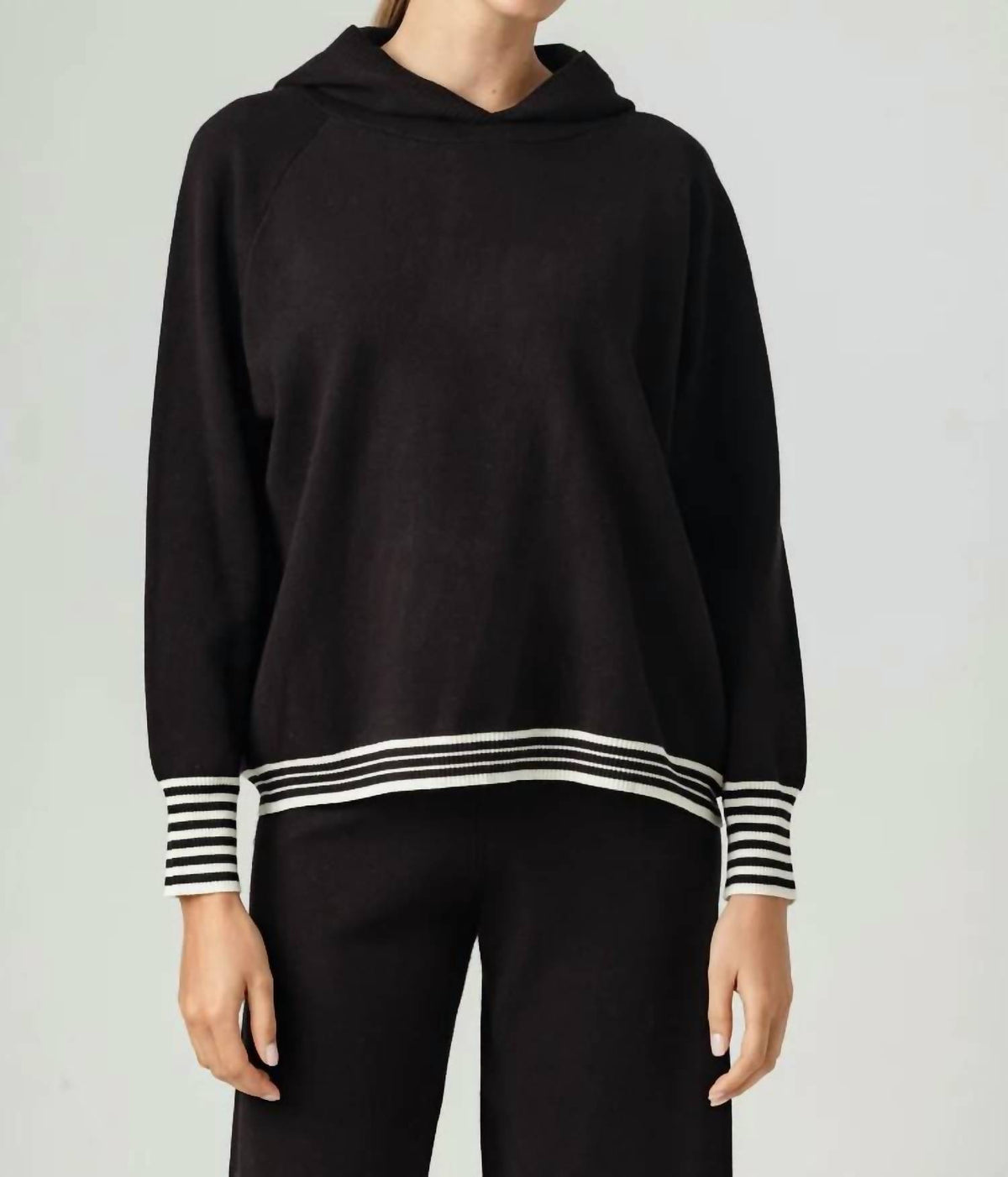 Sundays - Stripe Cuff Hoodie