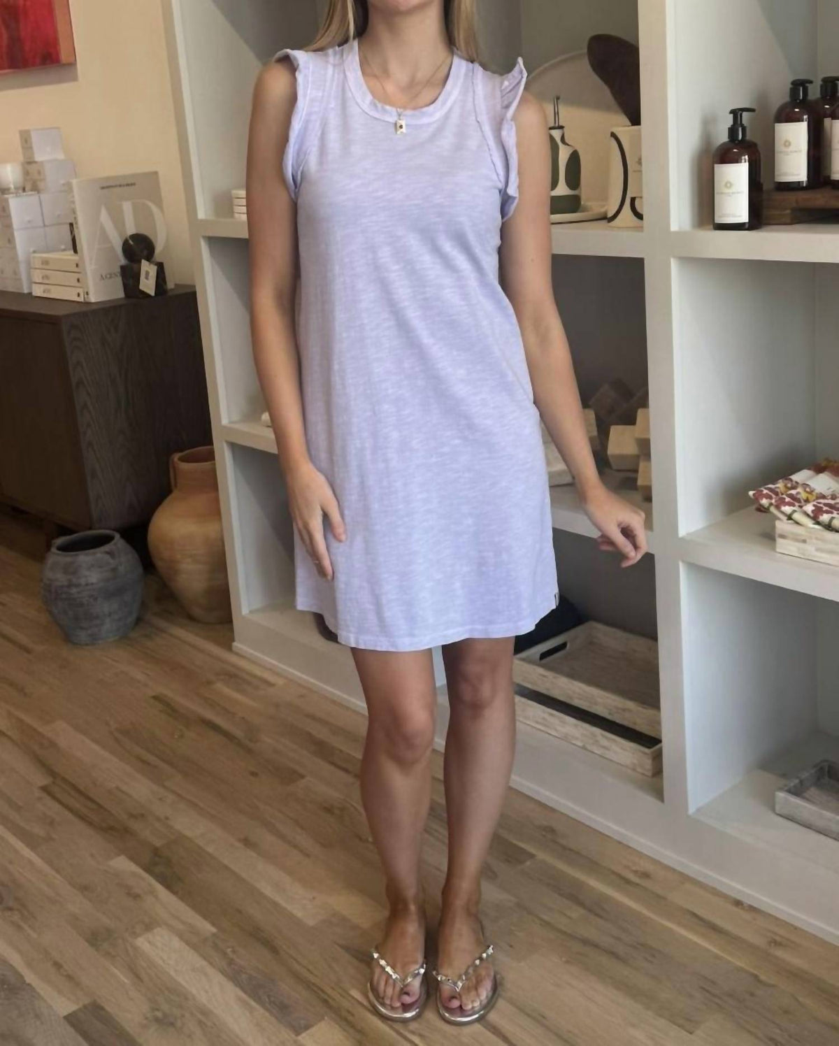 Sundry - Flutter Sleeve Jersey Mini Dress