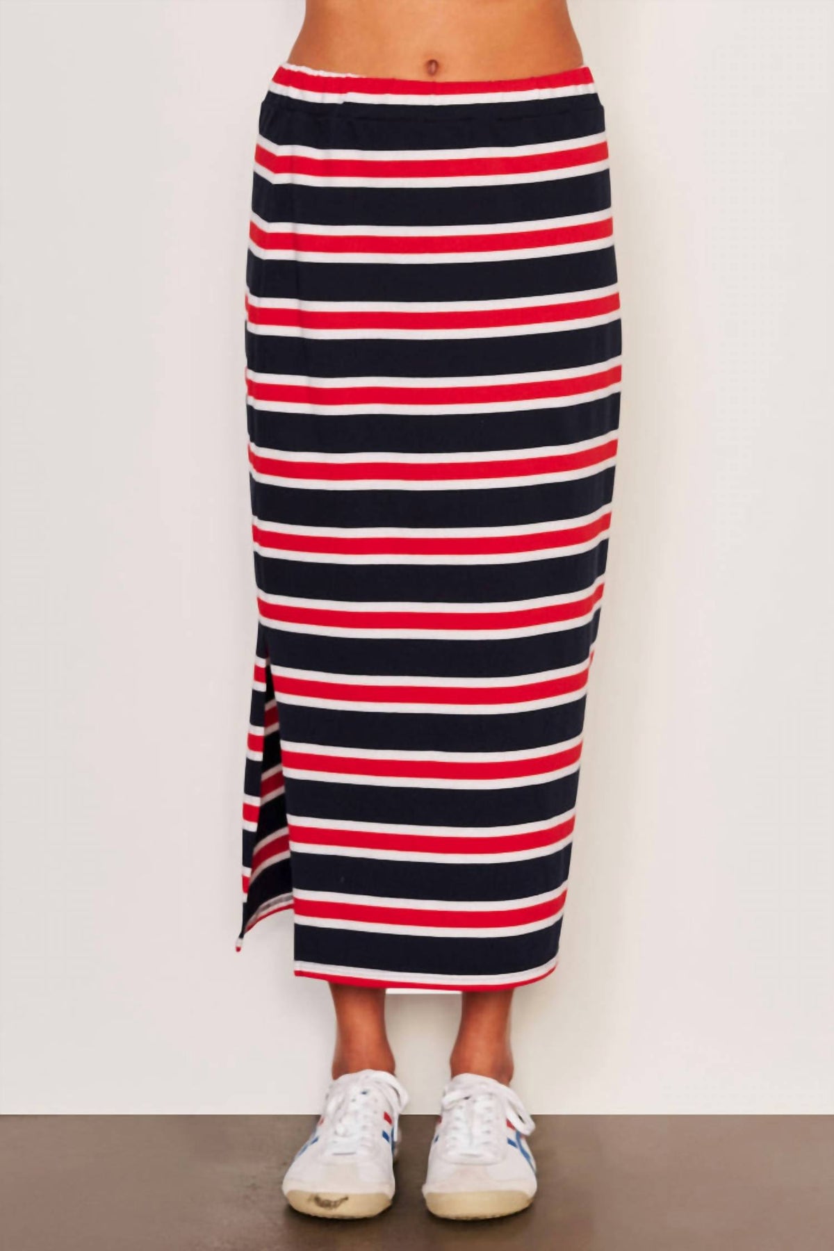 Sundry - Midi Side Slit Skirt