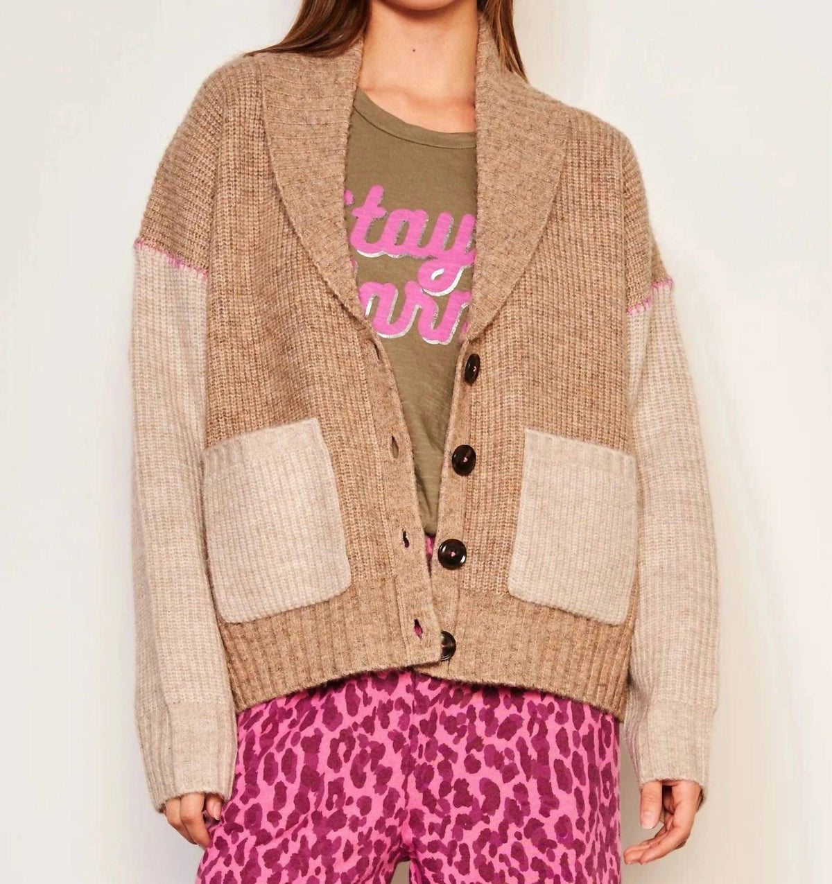 Sundry - Shawl Collar Cardigan