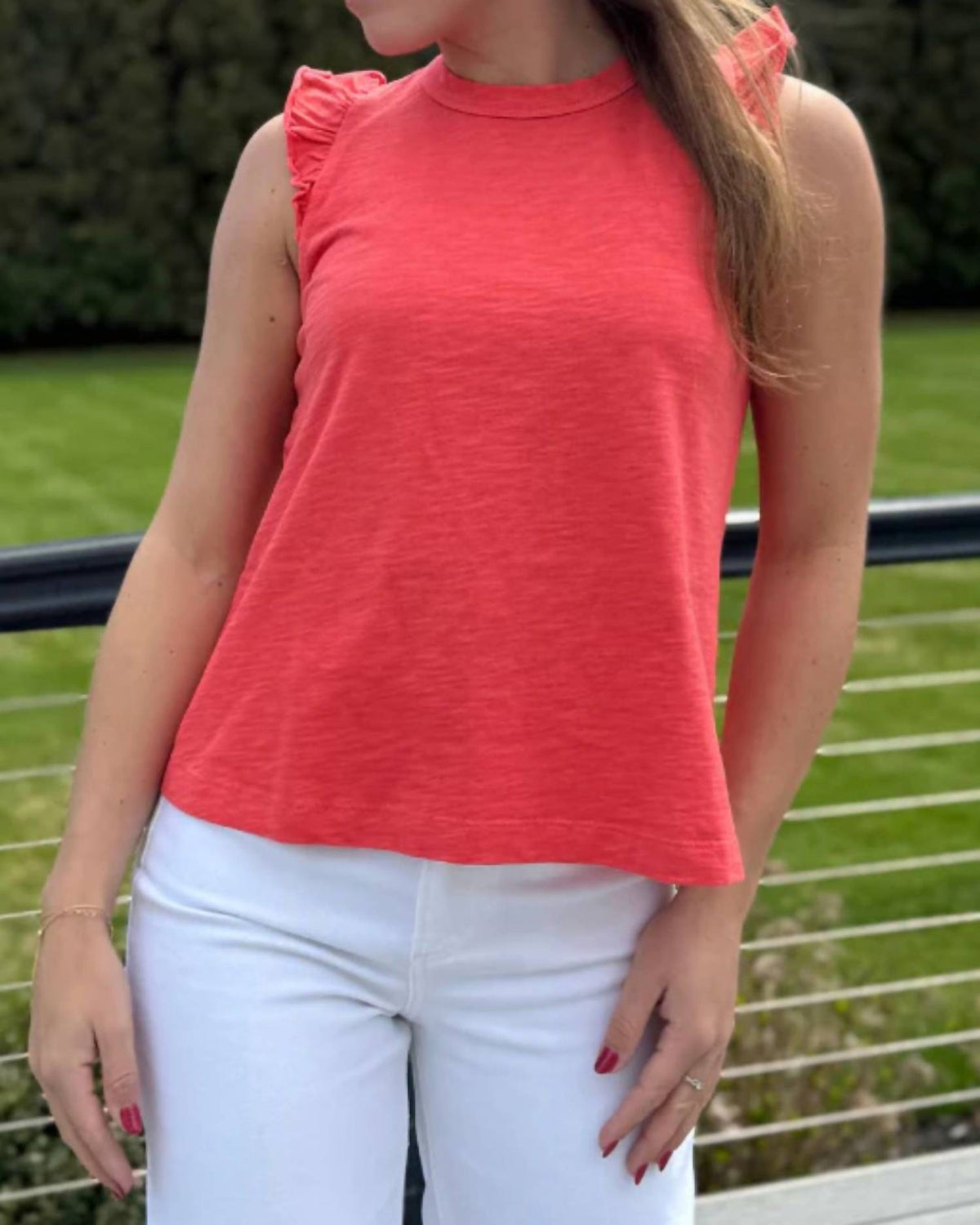 Sundry - Solid Ruffle Cami