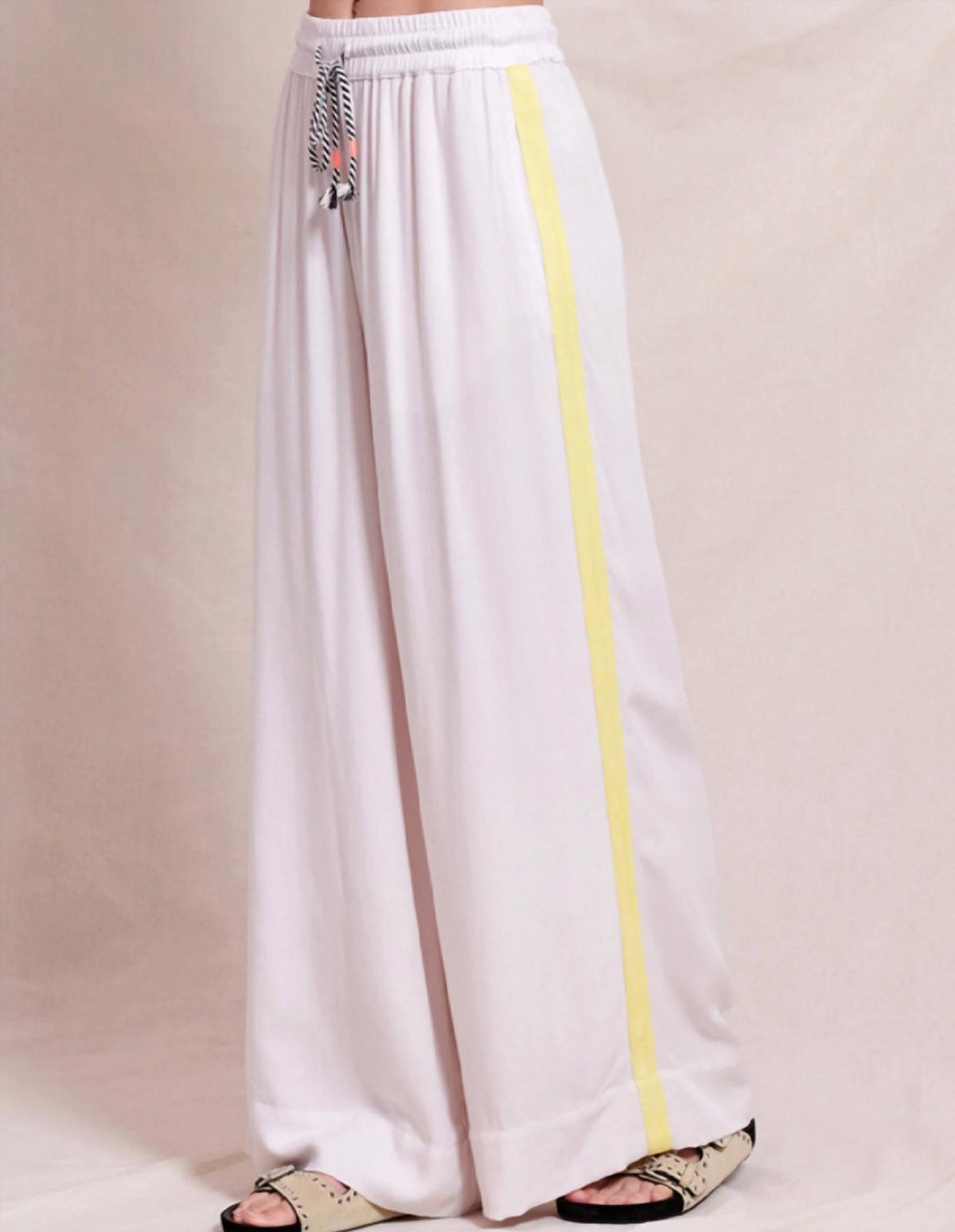 Sundry - Women's Striped Wide Leg Pants