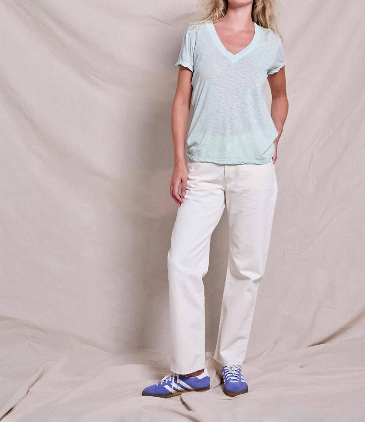 Sundry - Women's Deep V Neck Tee