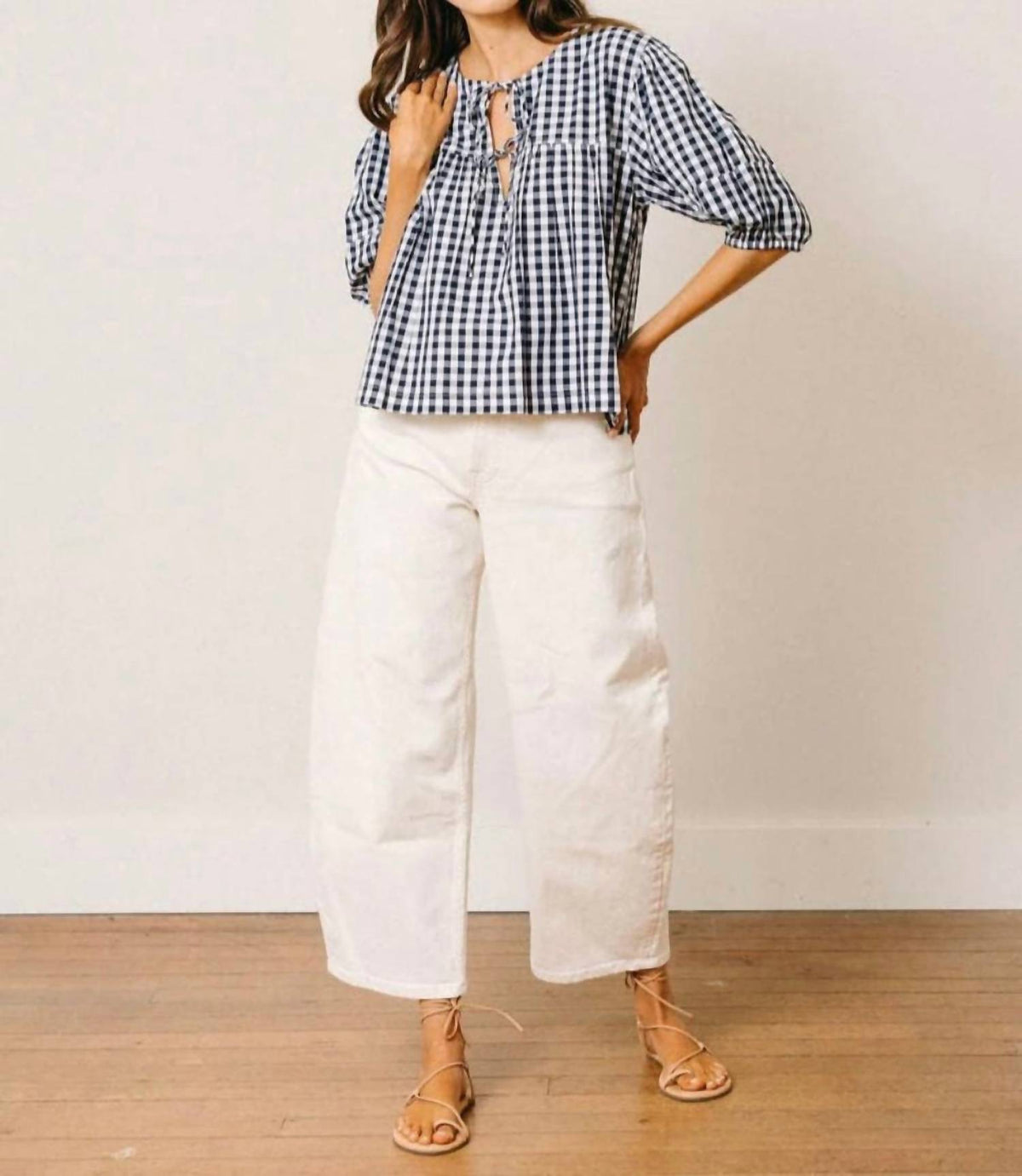 Sunshine Tienda - Gingham Mira Top