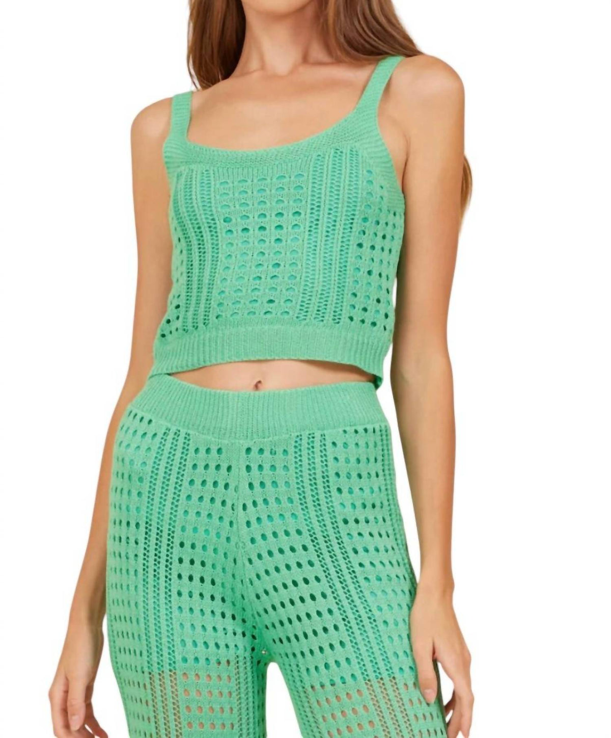 Surf Gypsy - Knit Cropped Tank Top