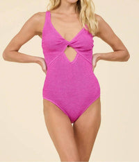 Surf Gypsy - Krinkle Front Twist Cut Out One Piece
