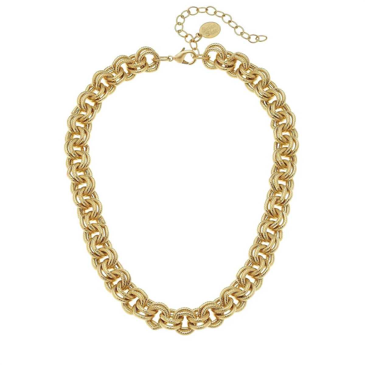 Susan Shaw - Women's Double Link Large Toggle Necklace