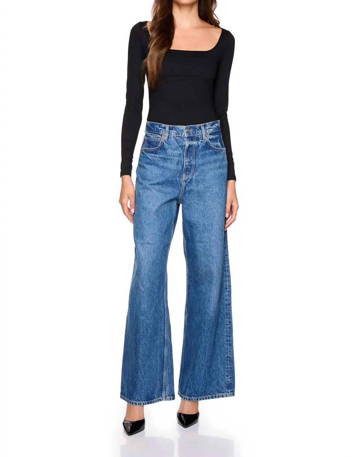 Susana Monaco - Long Sleeve Scoop Front Top