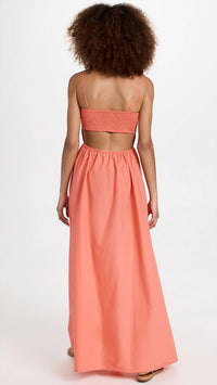 Susana Monaco - Poplin Open Back Maxi Dress