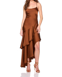 Susana Monaco - Satin Ruffle String Dress