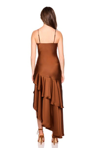 Susana Monaco - Satin Ruffle String Dress