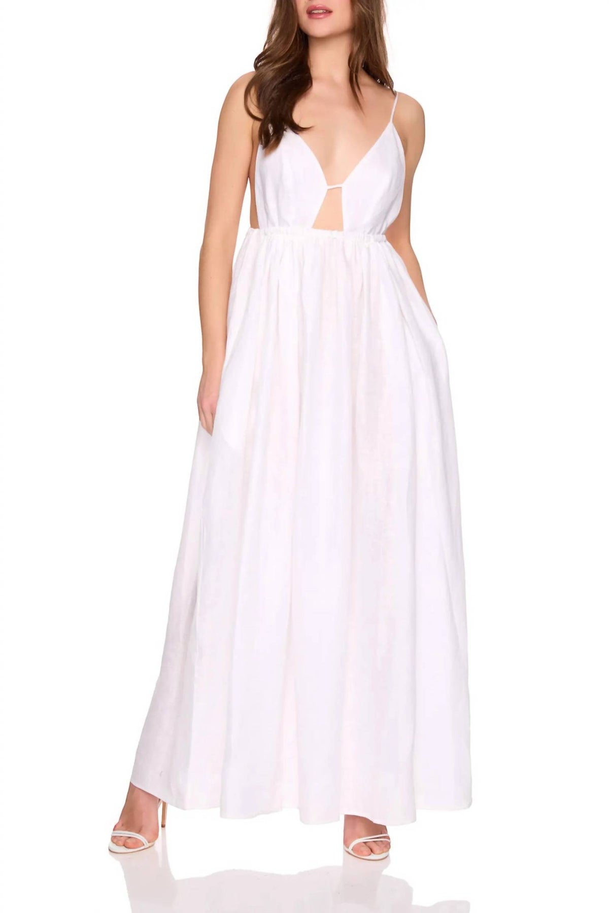 Susana Monaco - Solid Linen Empire Waist Dress