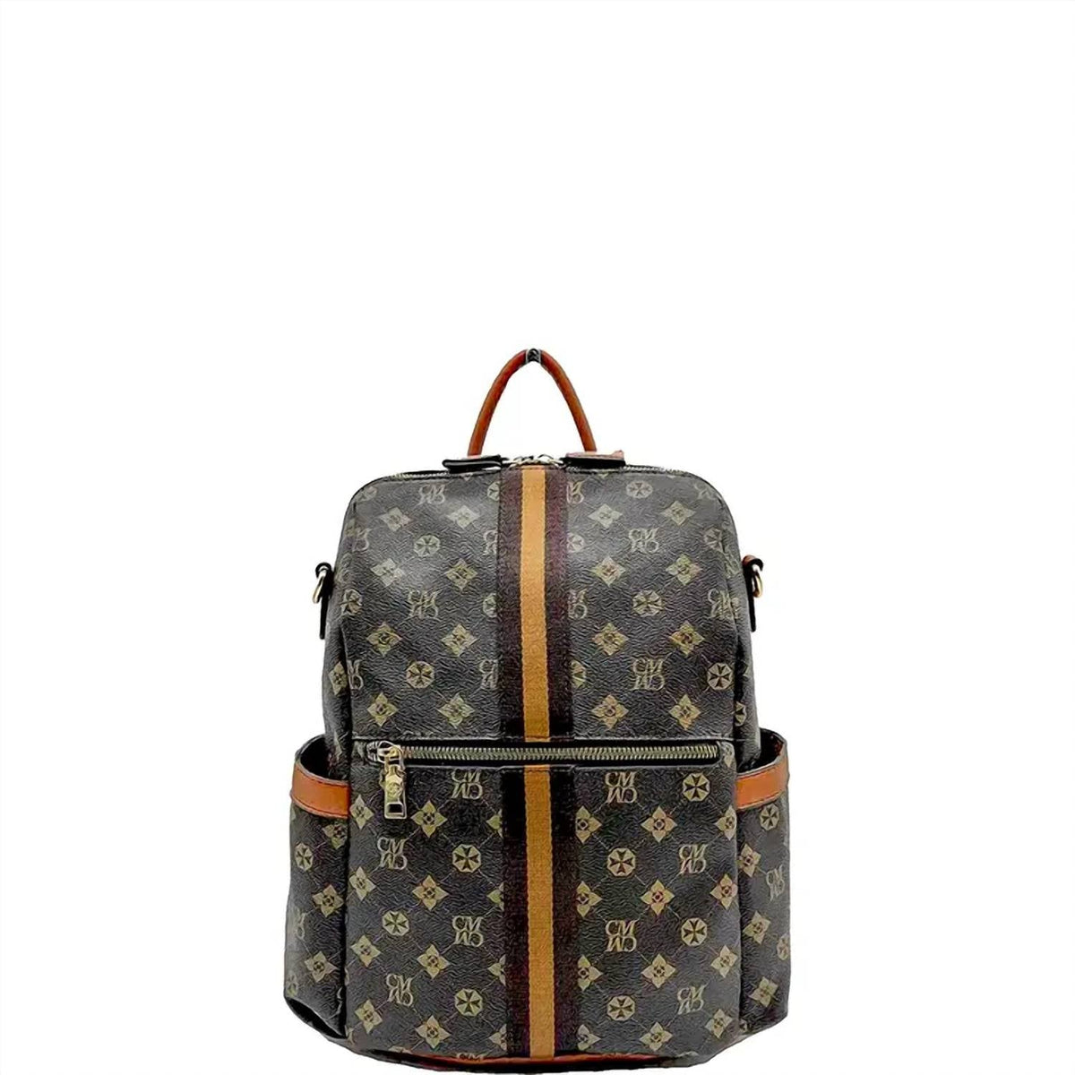 Suzie Bag - Women's Faux Leather Printed Backpack