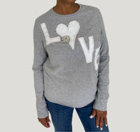 Suzy T - Kim Love Crew Neck Top - clothing - cotton - blend - graphic