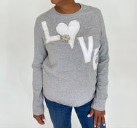 Suzy T - Kim Love Crew Neck Top - clothing - cotton - blend - graphic