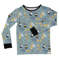 Sweet Bamboo - Big Kid Boy On That Note Pajama Set