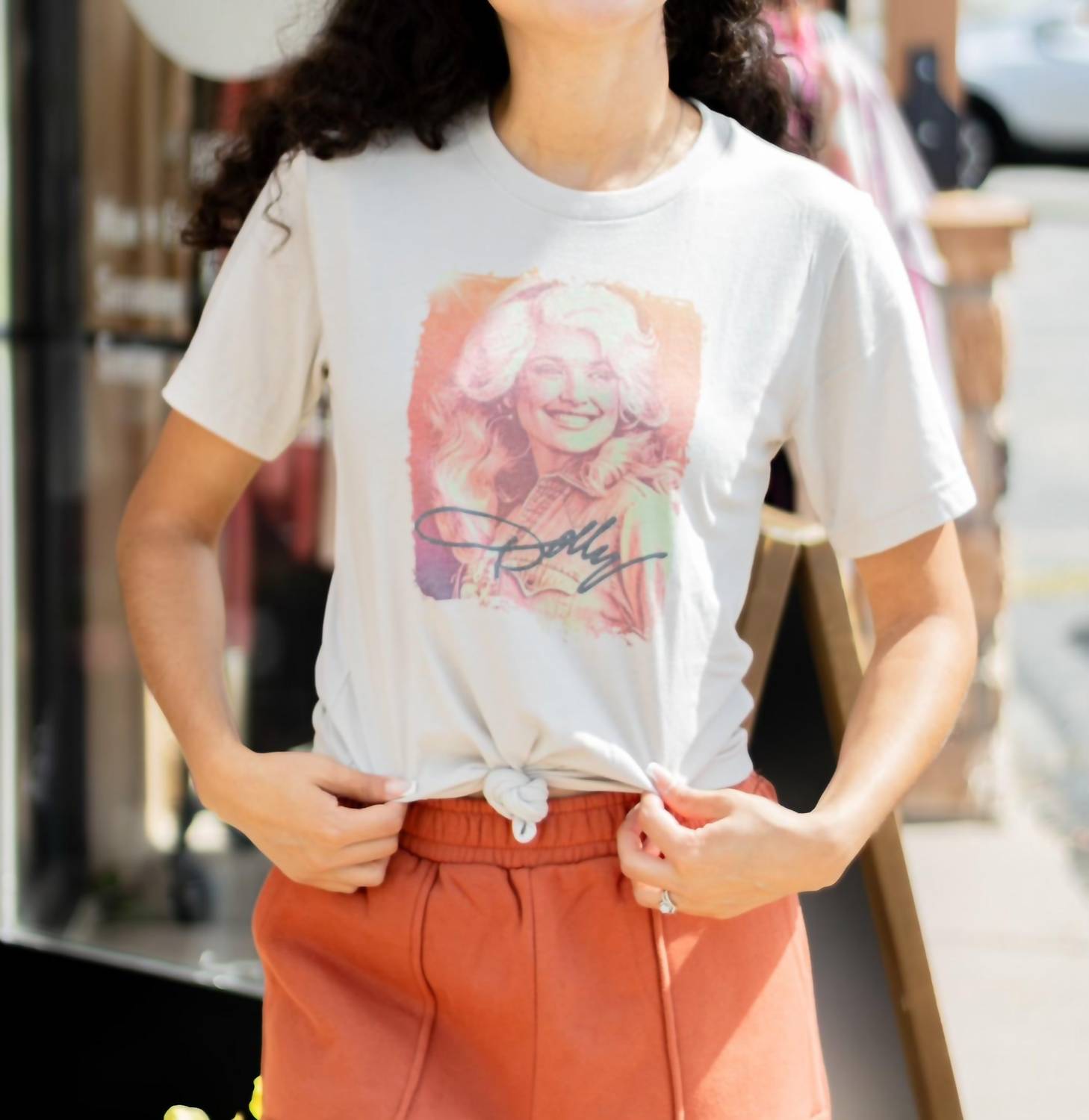 Sweet Southern Wholesale - Dolly Parton Graphic Tee - beige - clothing - graphic
