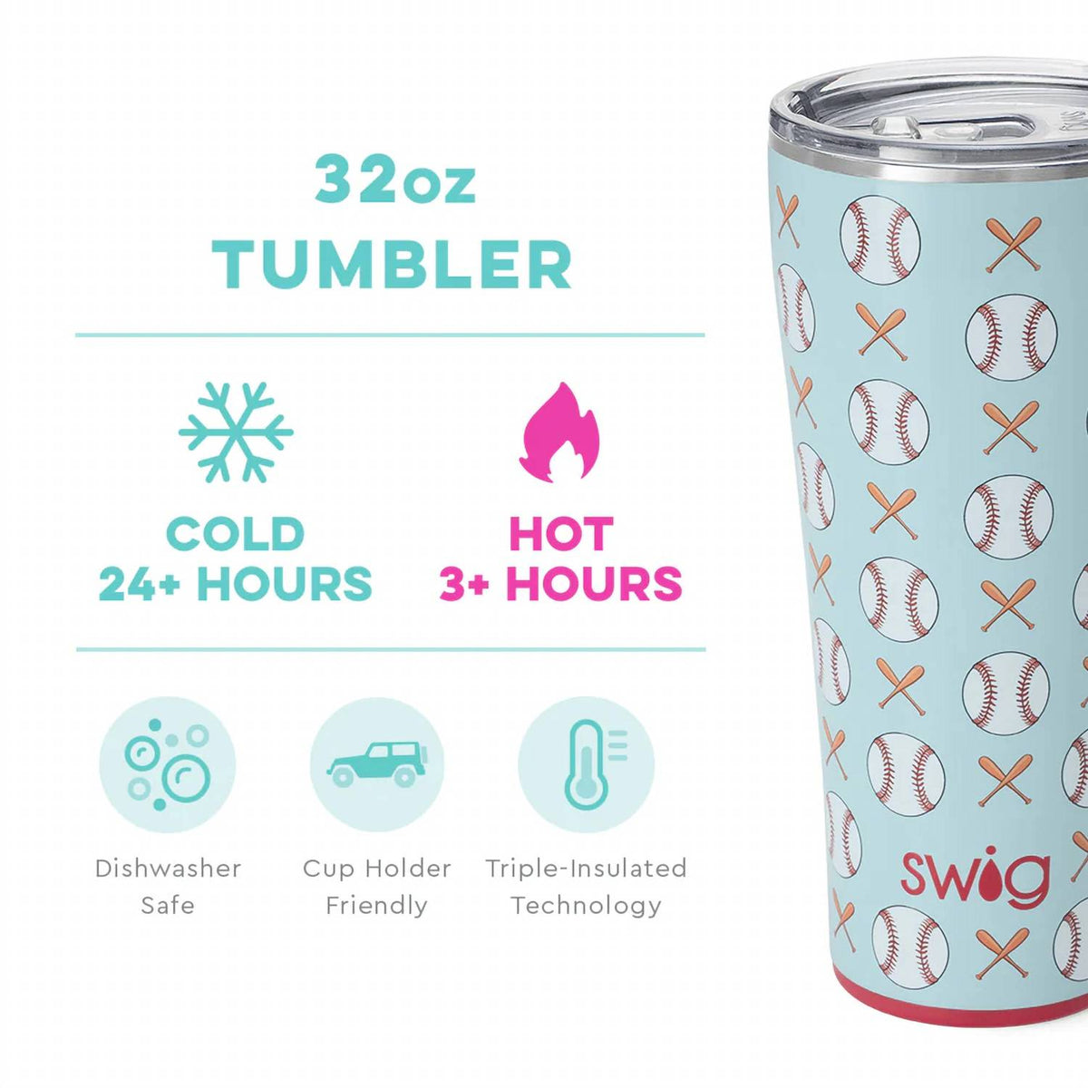 Swig Life - Baseball Tumbler