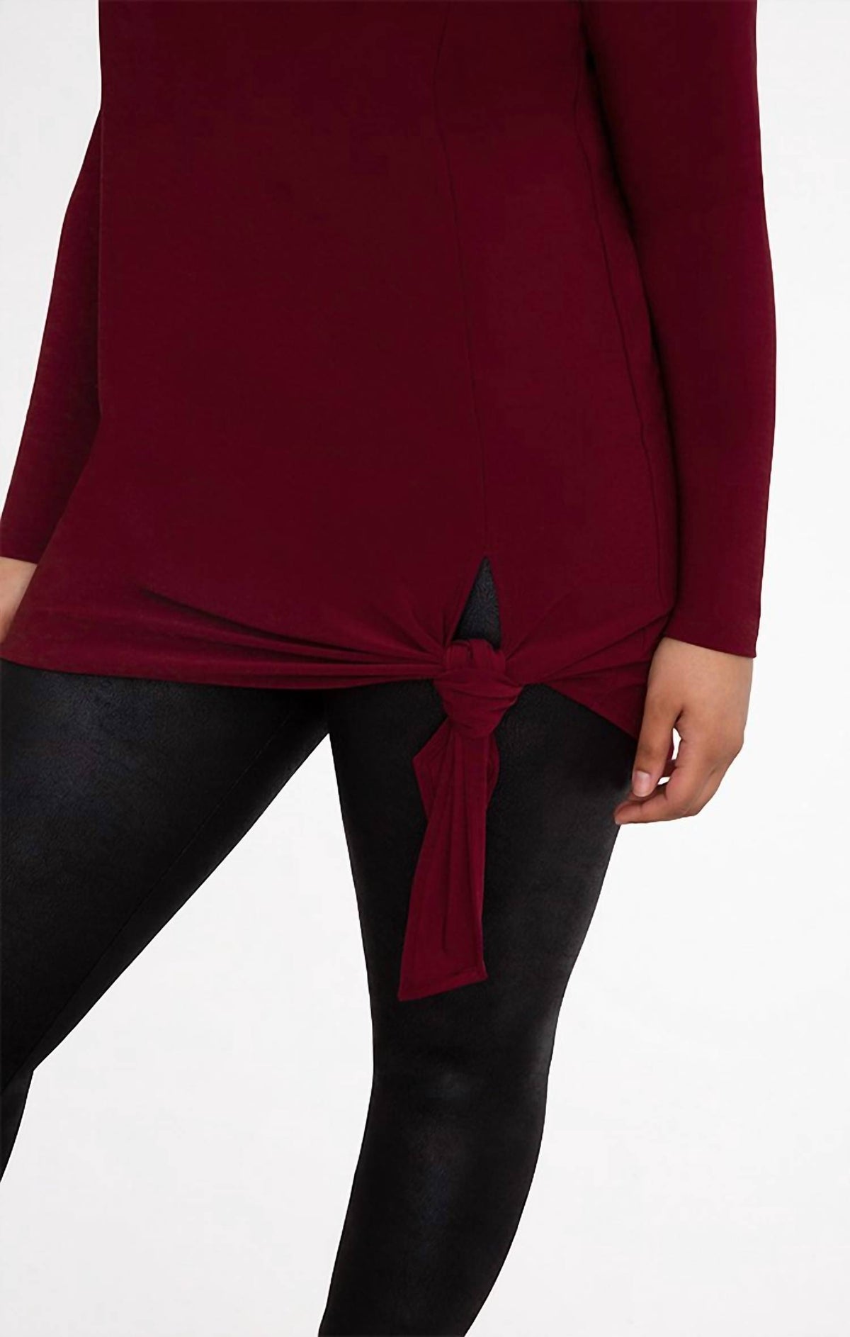 Sympli - Mock Neck Tie Tunic