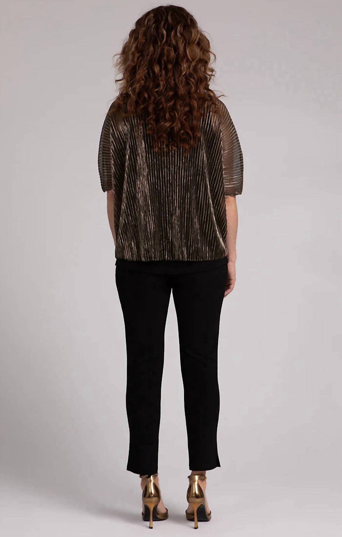 Sympli - Pleated Mesh Nu Clip Top