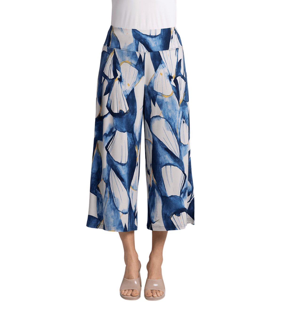 Sympli - Side Slit Wide Capri Pant