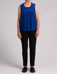 Sympli - Sleeveless Double Layer Shell Top