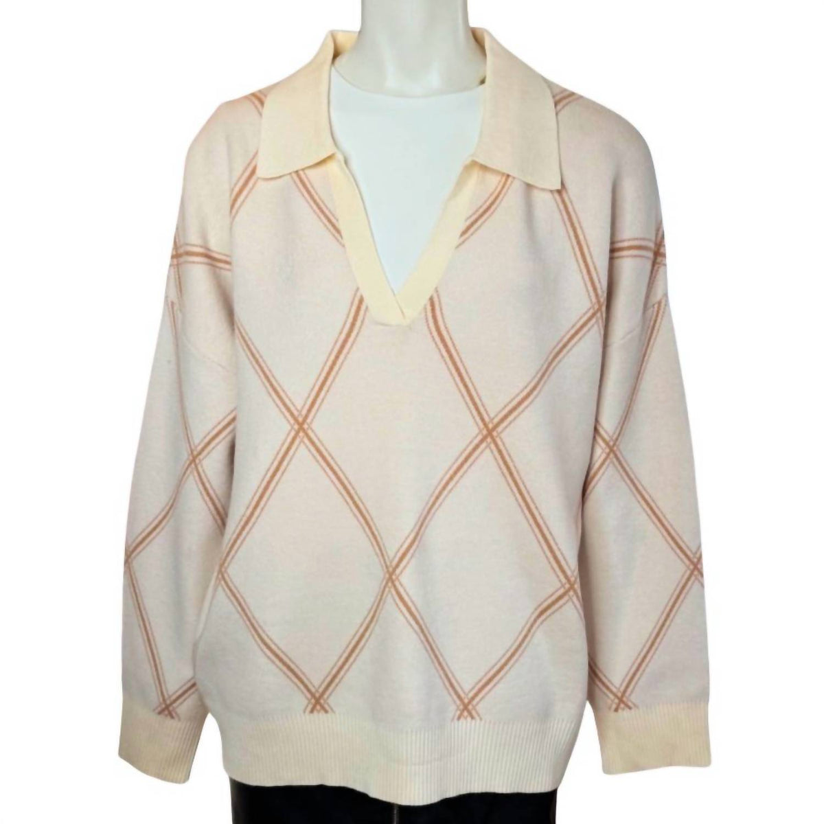 T Tahari - Women's Diamond Sweater