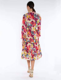 Taj By Sabrina Crippa - Baxedes Midi Dress - clothing - dresses - floral