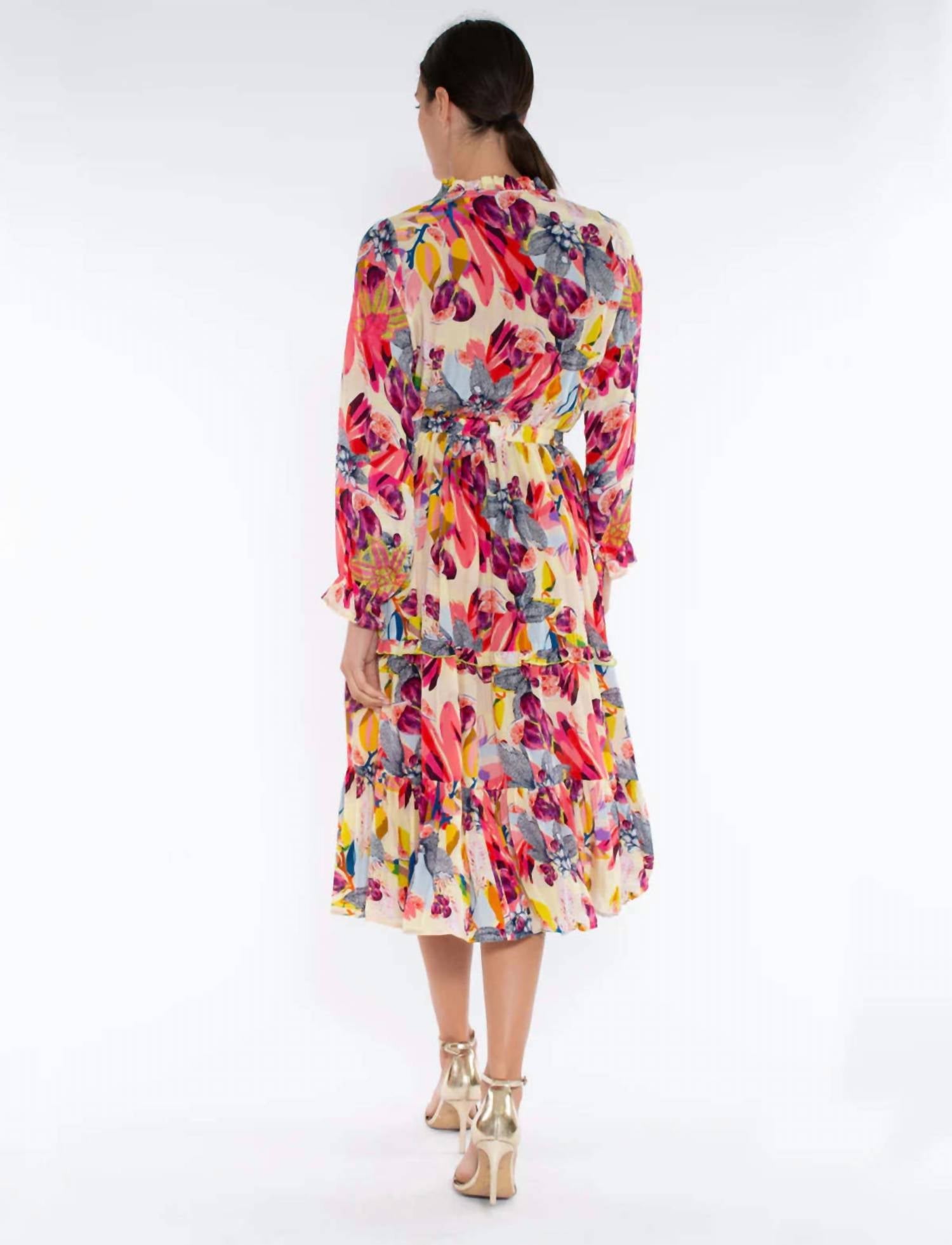 Taj By Sabrina Crippa - Baxedes Midi Dress - clothing - dresses - floral