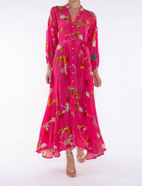 Taj By Sabrina Crippa - Long - sleeve Button Down Maxi Dress - clothing - dresses - maxi