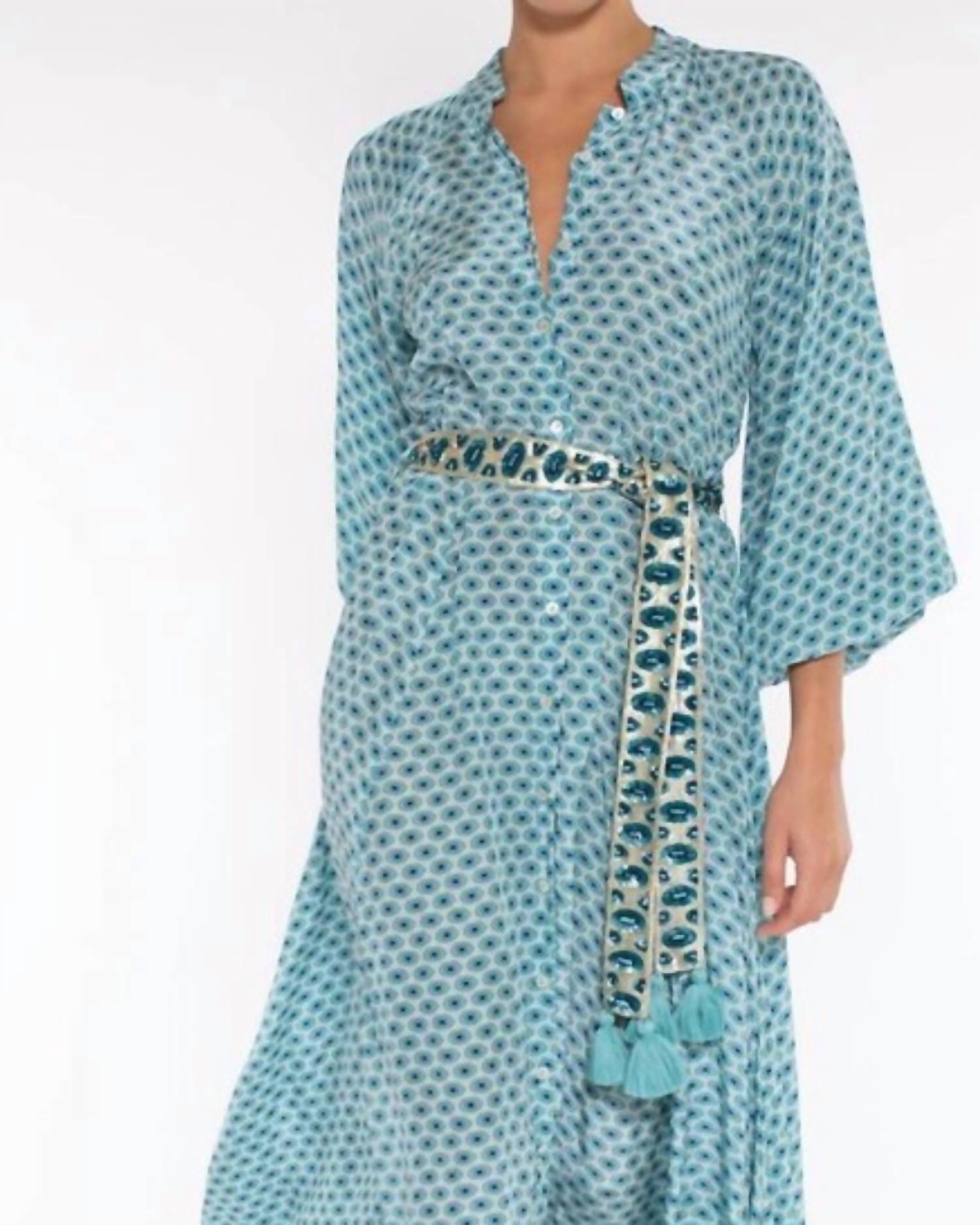 Taj By Sabrina Crippa - Long - sleeve Button Down Maxi Dress - clothing - dresses - maxi