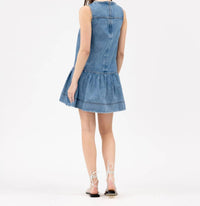 Tanya Taylor - Cynthia Denim Dress - blue - clothing - cotton - blend