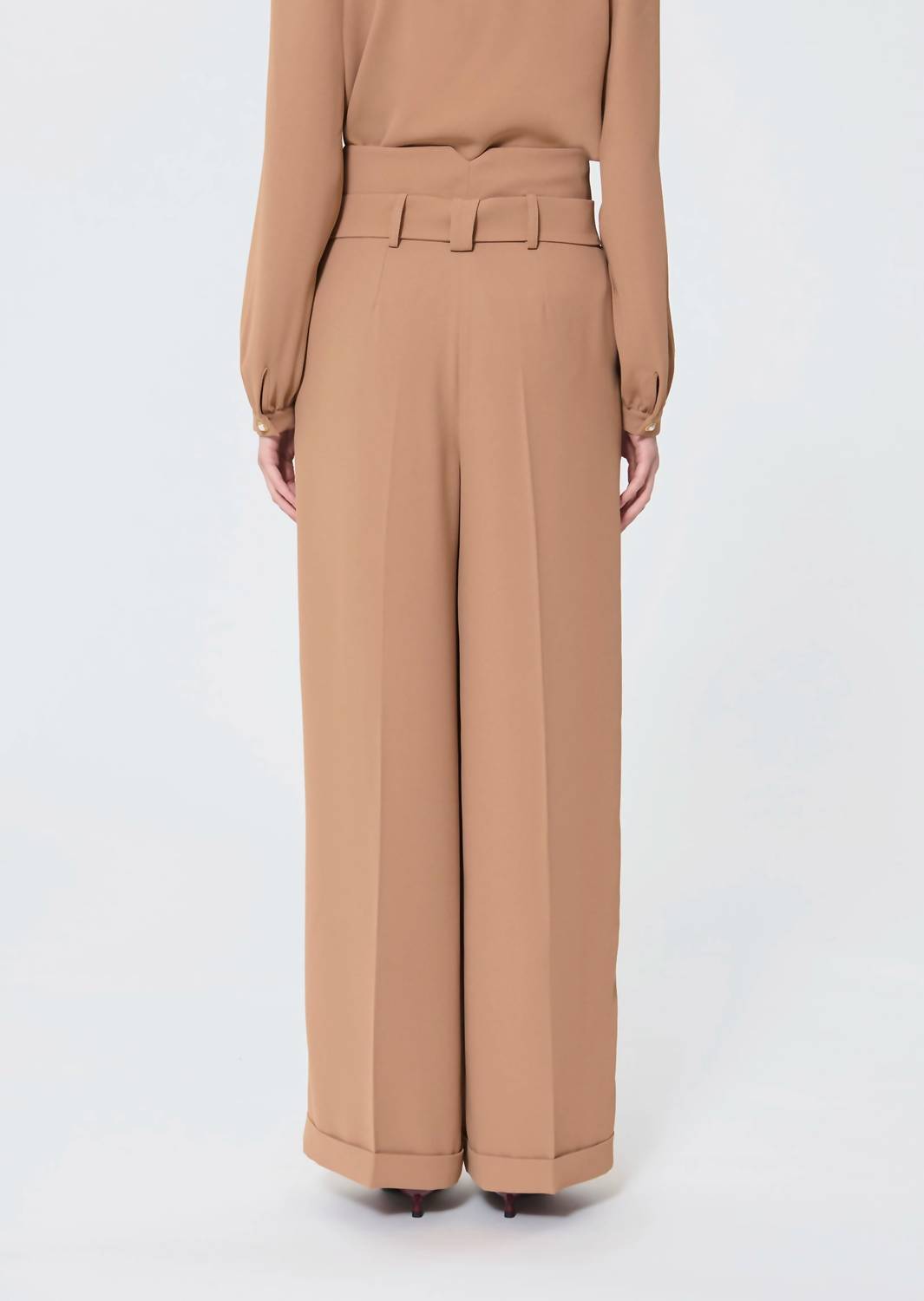 Tara Jarmon - High-waisted Belted Trousers