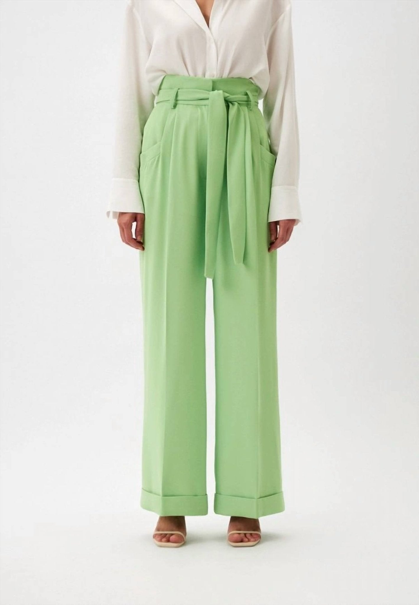 Tara Jarmon - Jade Flare Pants - clothing - green - pants