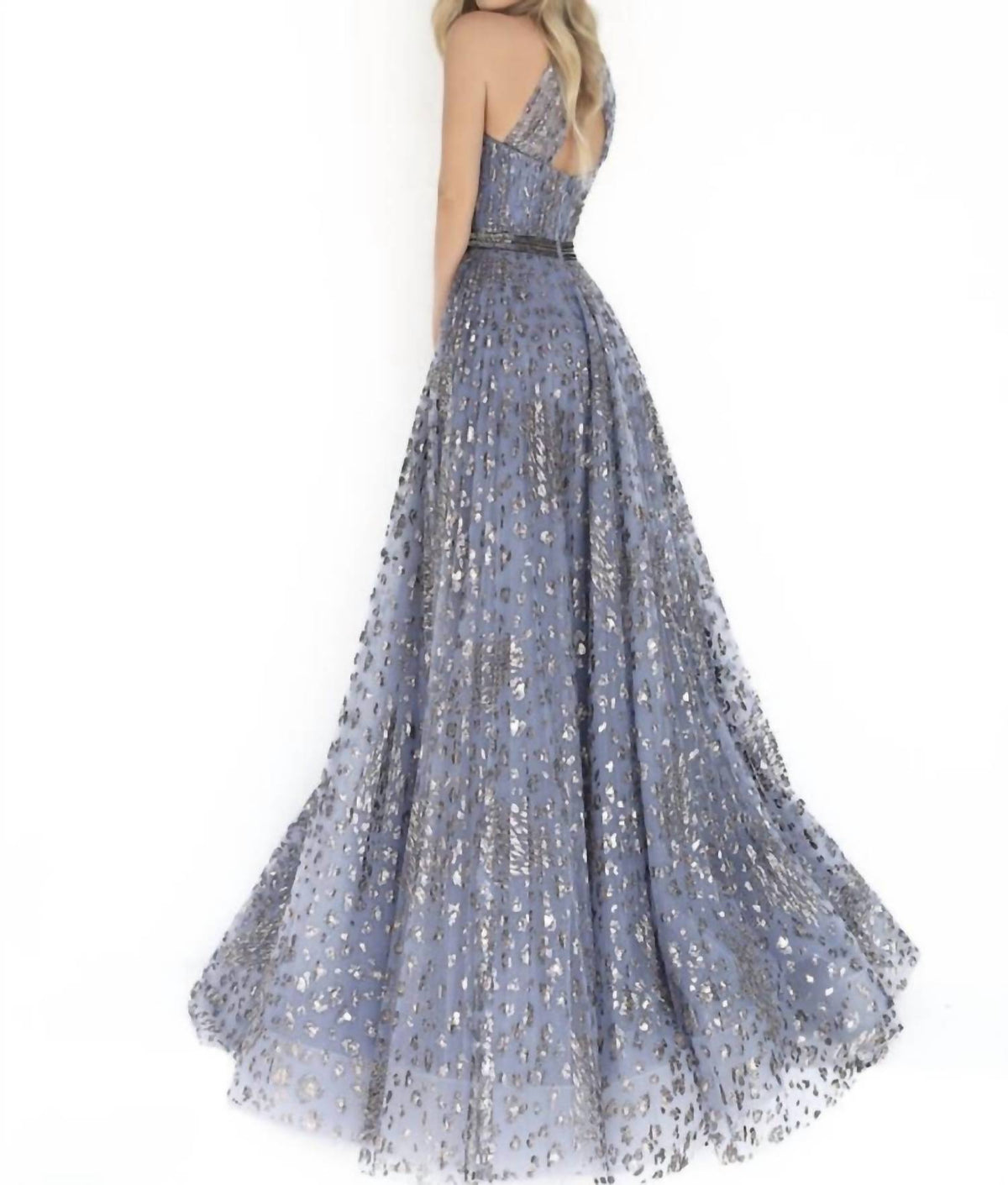 Tarik Ediz - Halter Evening Gown