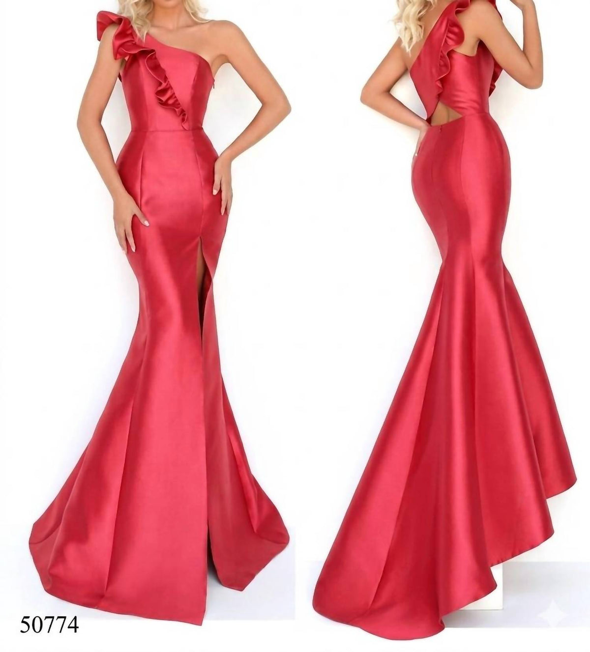 Tarik Ediz - One Shoulder Mermaid Dress