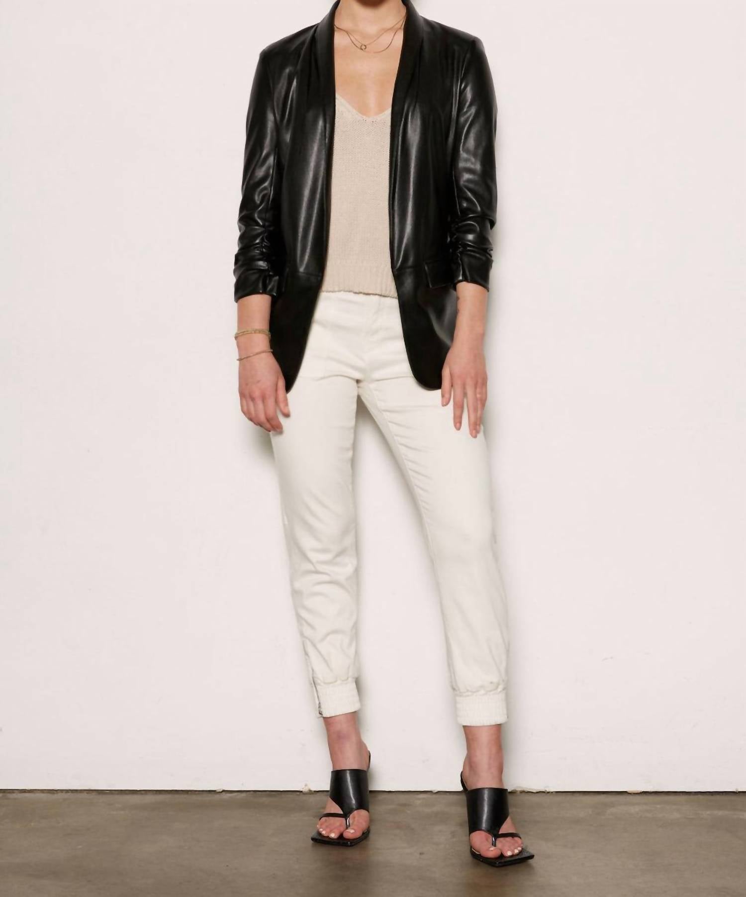 Tart Collections - KIA VEGAN LEATHER BLAZER - blazers - clothing - jackets