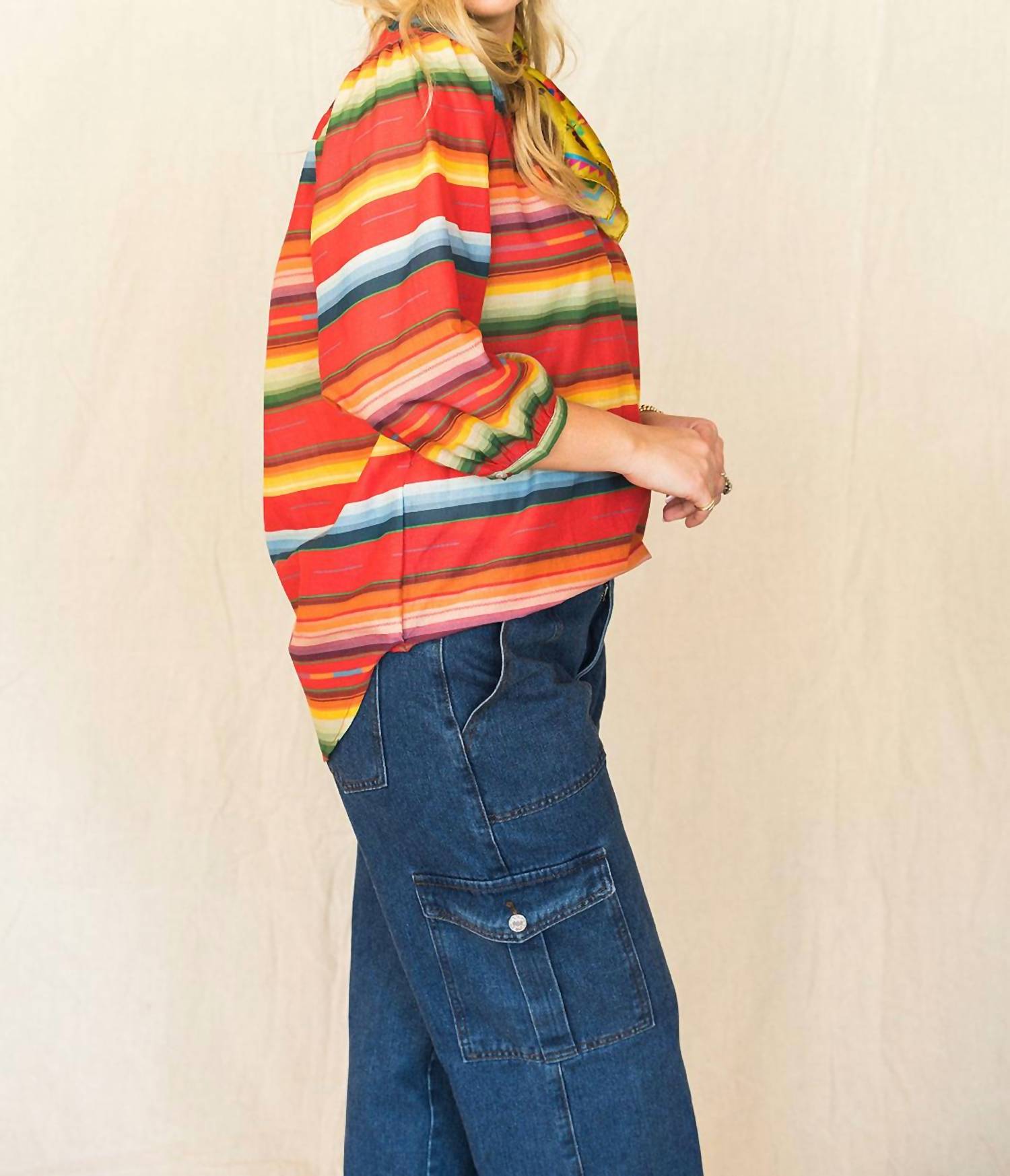 Tasha Polizzi - Serape Blouse - blouses - clothing - cotton