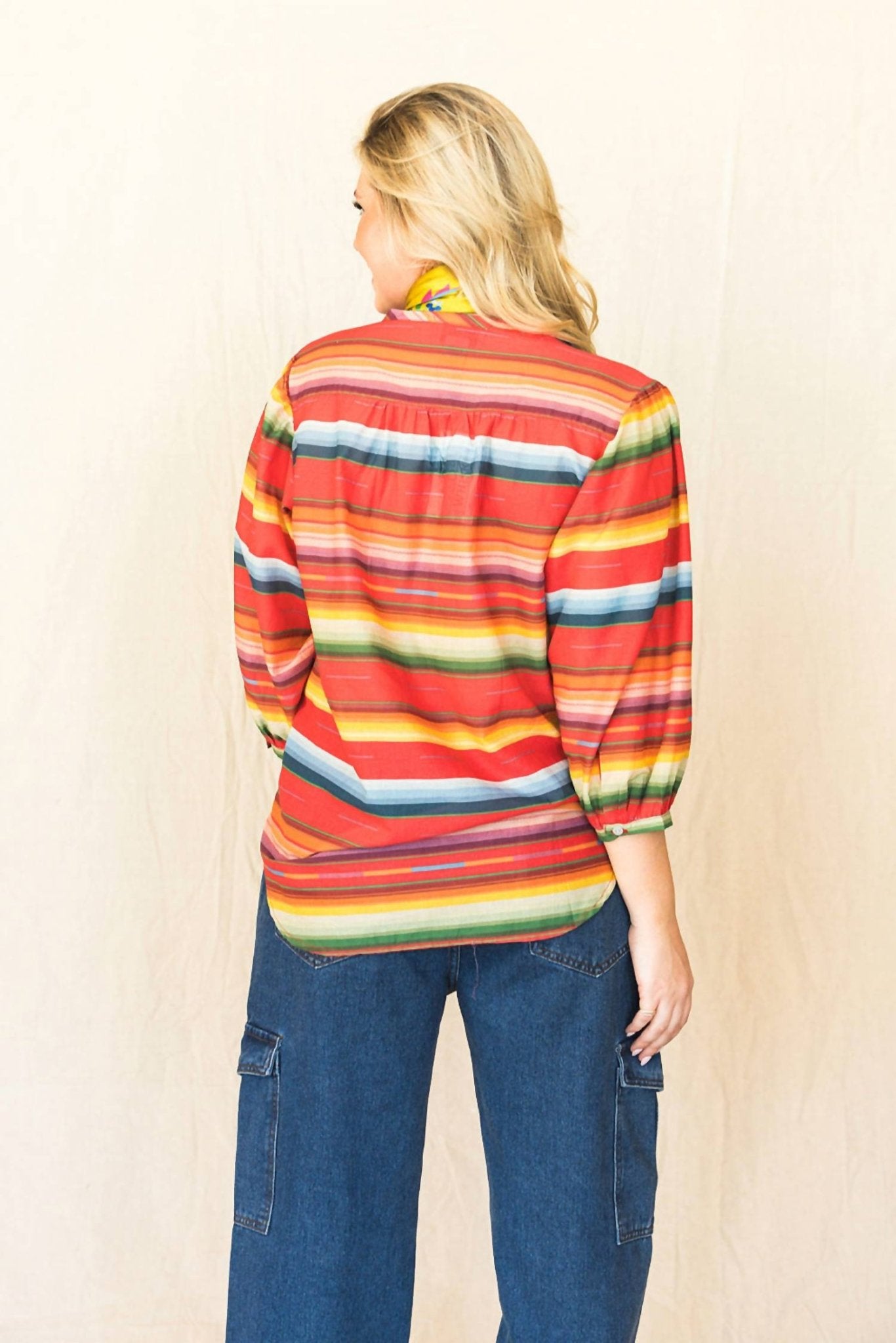 Tasha Polizzi - Serape Blouse - blouses - clothing - cotton