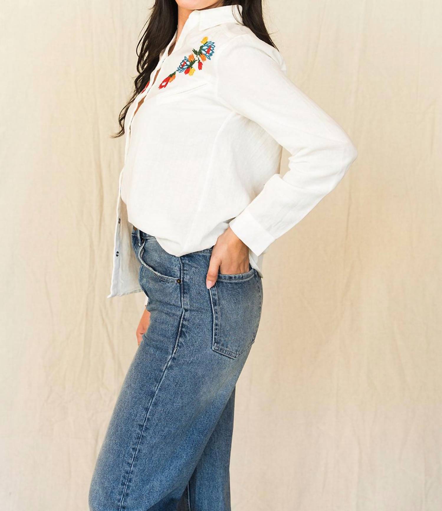 Tasha Polizzi - Winnie Shirt - button - down - shirts - clothing - cotton