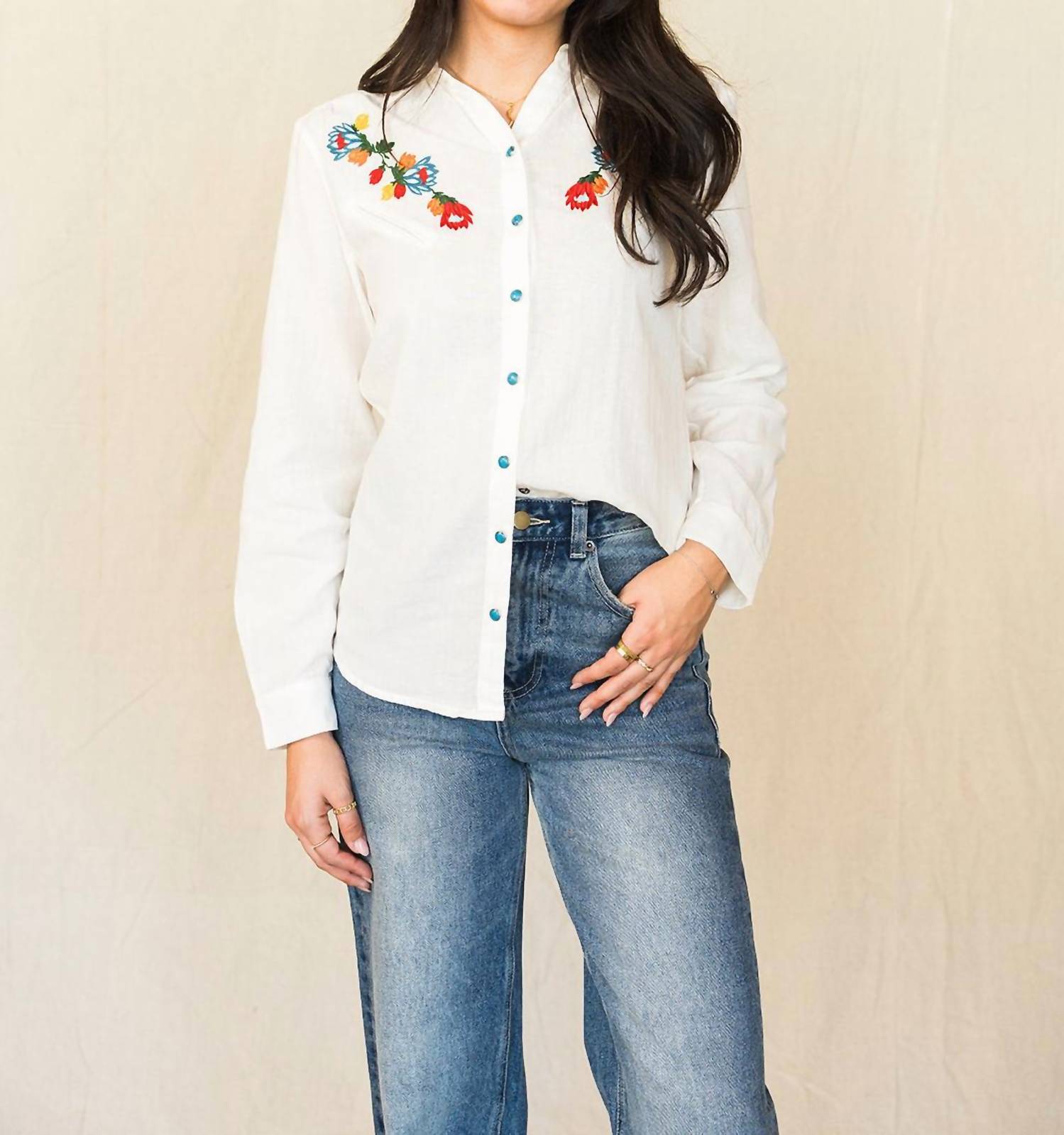 Tasha Polizzi - Winnie Shirt - button - down - shirts - clothing - cotton