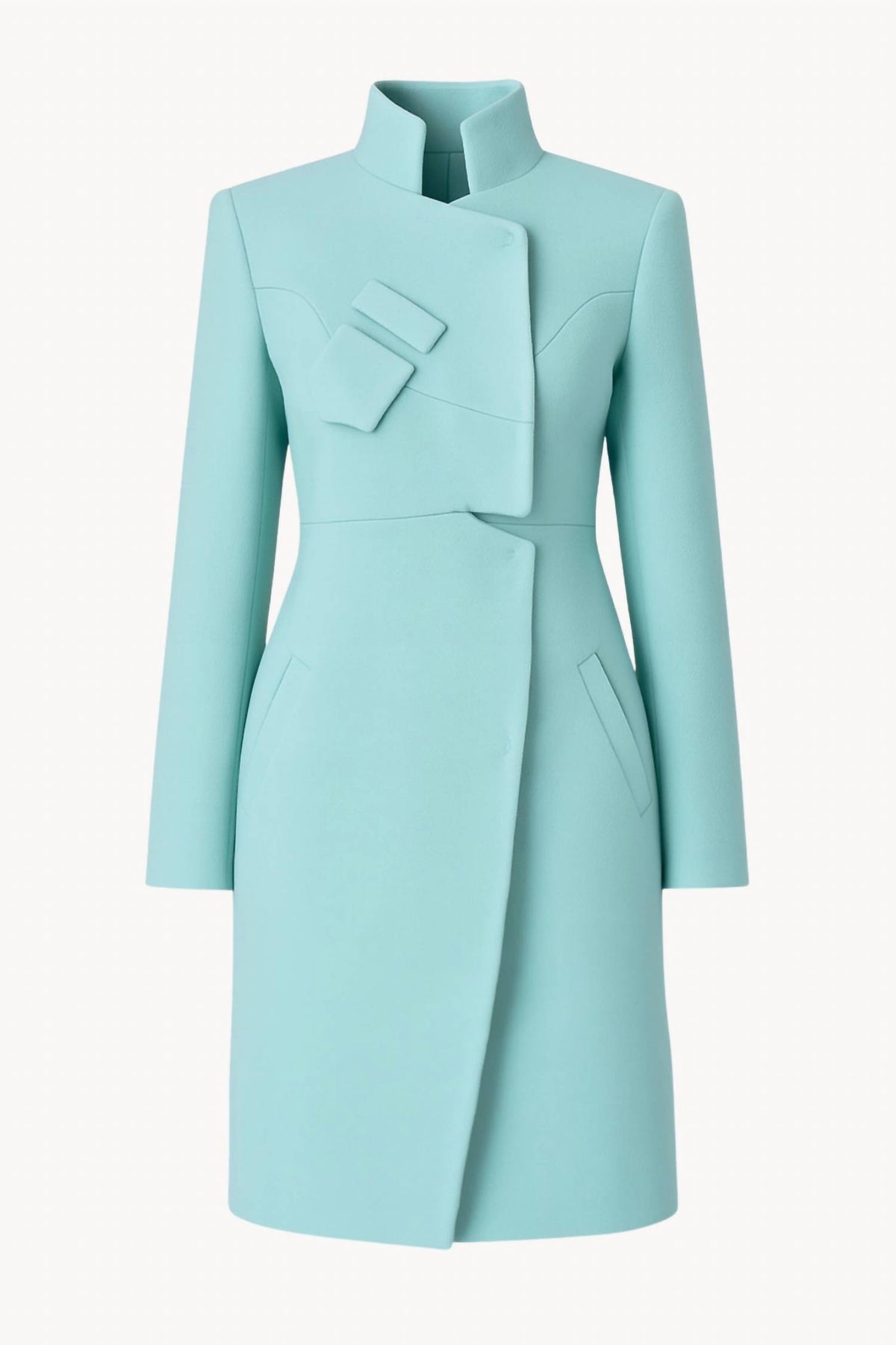 Tavrovska - High Neck Single Breasted Coat